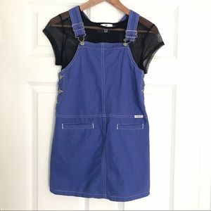 Y2K mini overalls dress